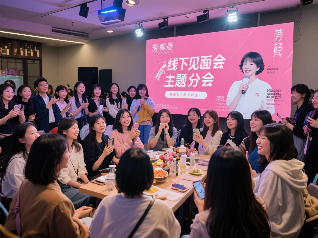 定期线下互动
除了线上交流，芳姨还积极